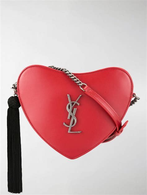 red heart ysl bag|YSL heart shaped bag.